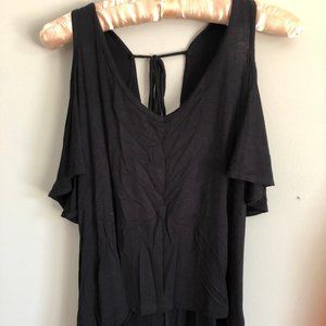 Black Cutout Top